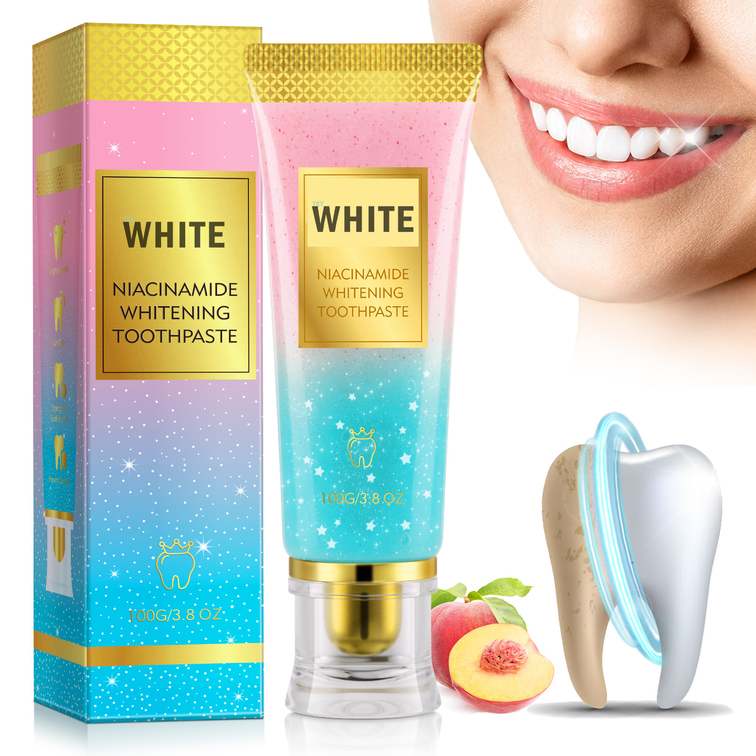 Dentifrice blanchissant naturel